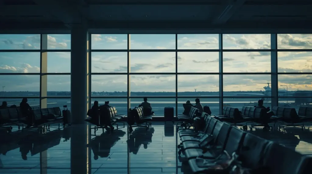 Airport Waiting Captions