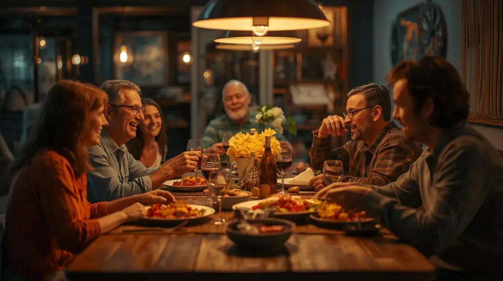 Family Dinner Moments Captions