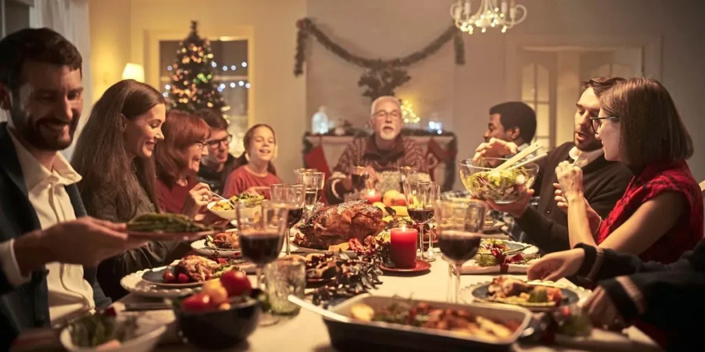 Family Gathering Table Captions