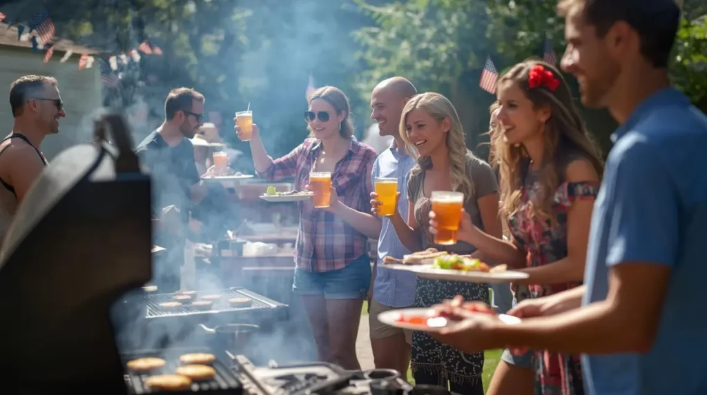 July 4th BBQ Party Captions