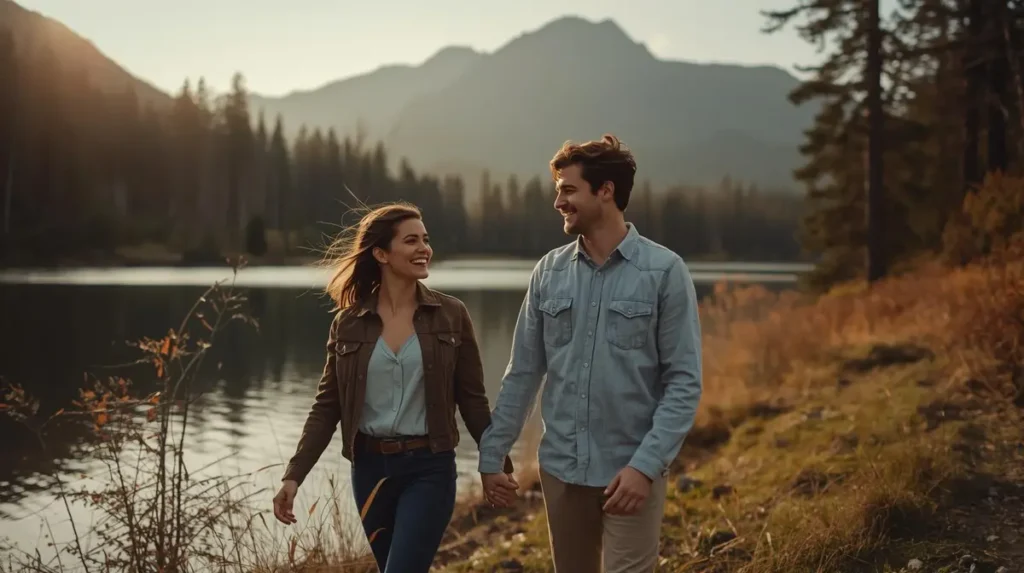 Romantic Nature Moments Captions