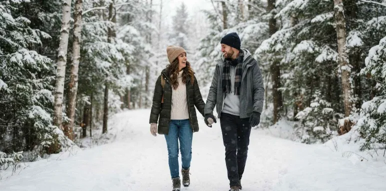 Couples Winter Moments Captions