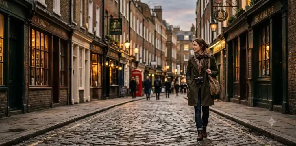 Historic London street exploration