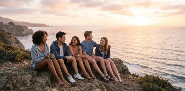 Sunset Spring Break Captions