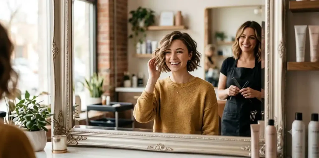 Stylish Women's Haircut Look