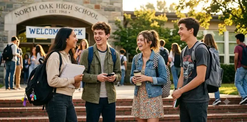 Students sharing back to school memories