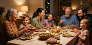 Family Dinner Captions