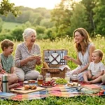 Family Picnic Captions