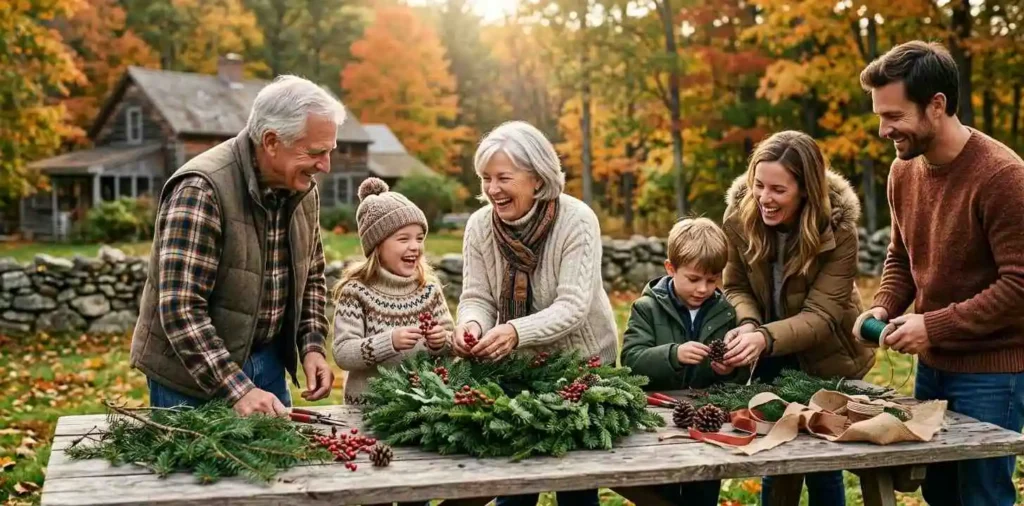 Family continuing a cherished holiday tradition