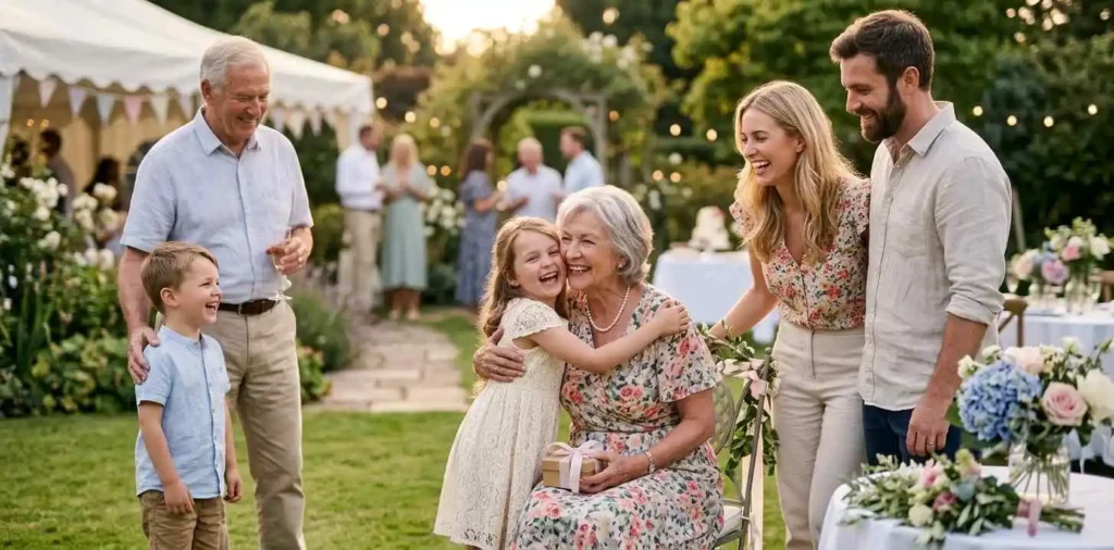 Family sharing an unforgettable celebration moment