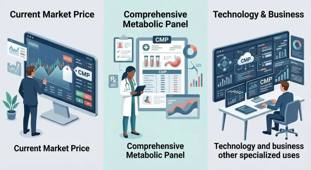 CMP used in finance, healthcare, and professional contexts